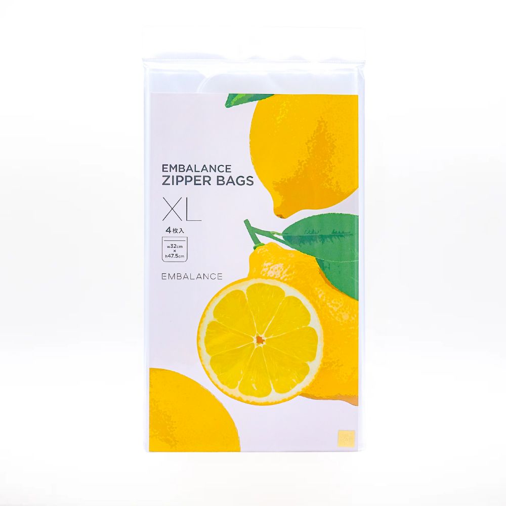 エンバランス　ジッパーバッグ 特大 XL(47.5x32cm) 4枚入