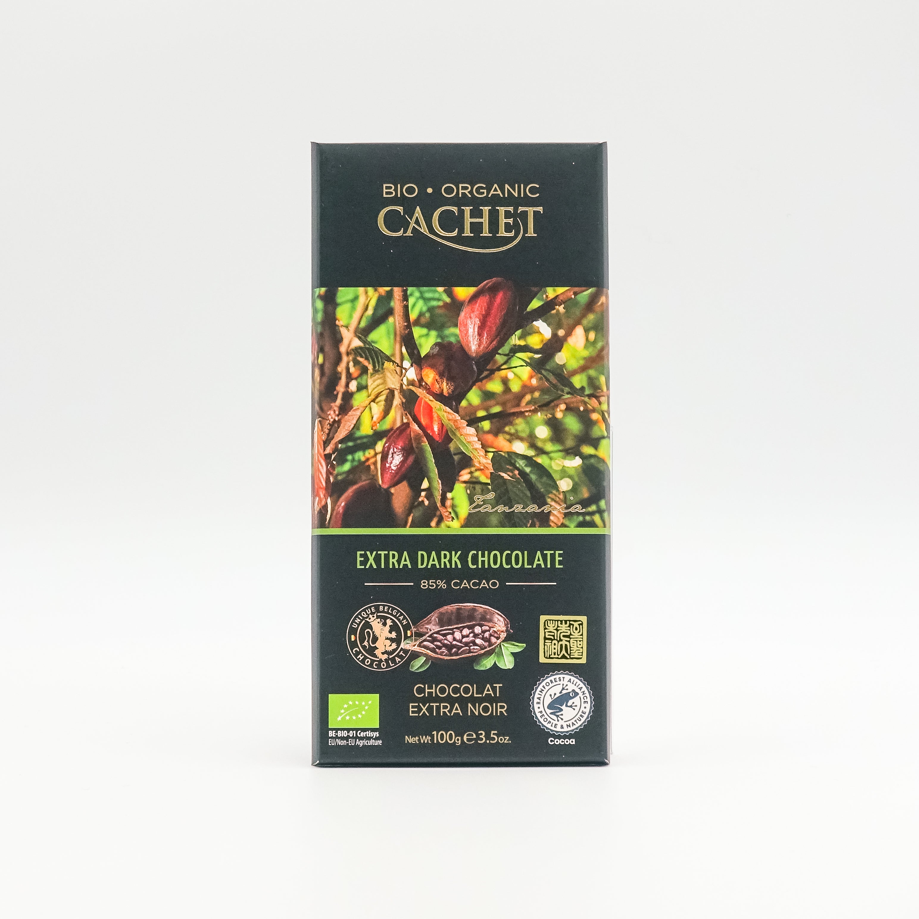 カシェ オーガニック エクストラダーク チョコレート 85% 90g